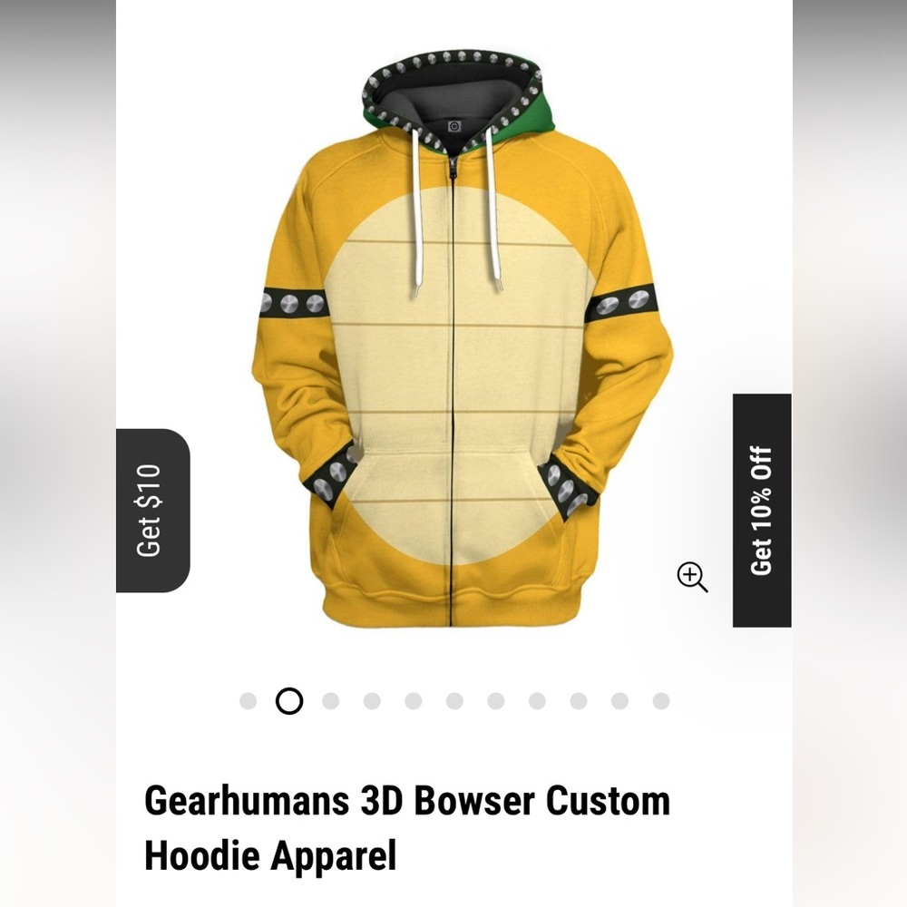 Yellow and Black 3D Graphic Hoodie